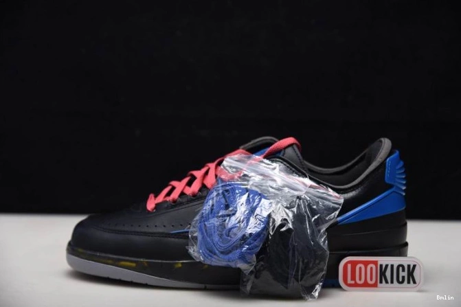 Bmlin Retro Black SP Off-White 2 Jordan Low Blue DJ4375-004 0709